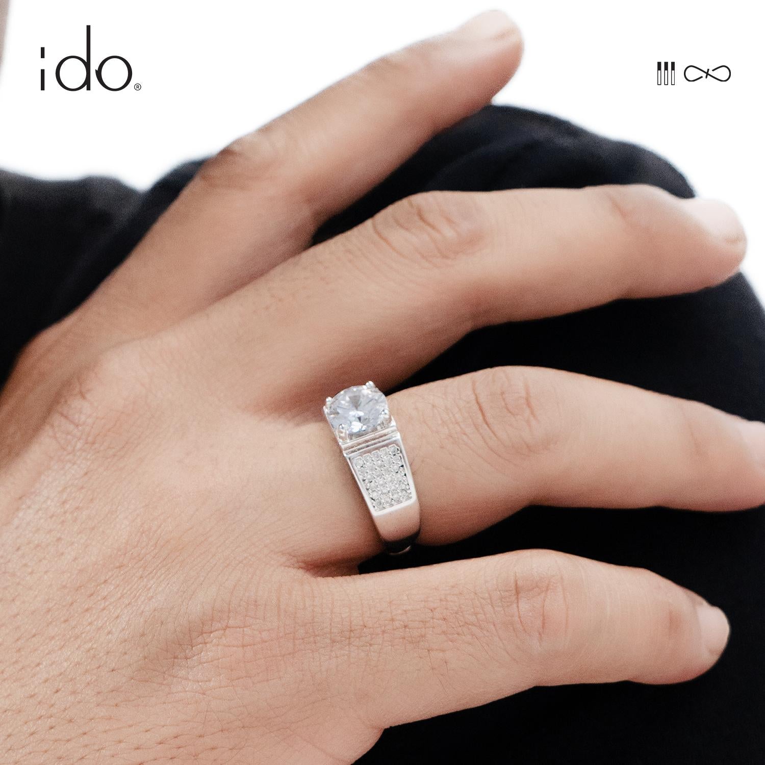 Pria Luxury Ring - R31 Silver 925 Moissanite