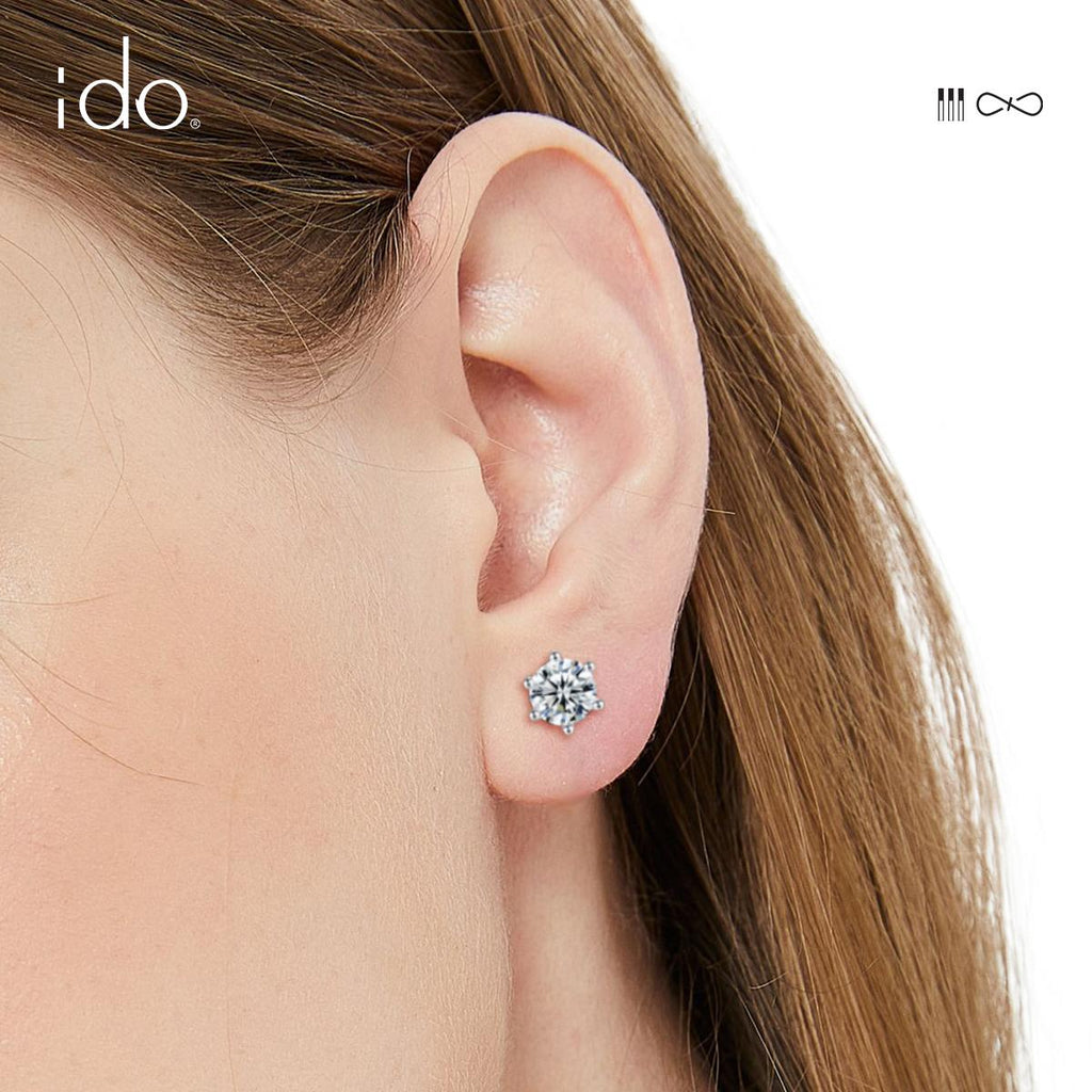 Femilist Earing - E02 Silver 925 Moissanite