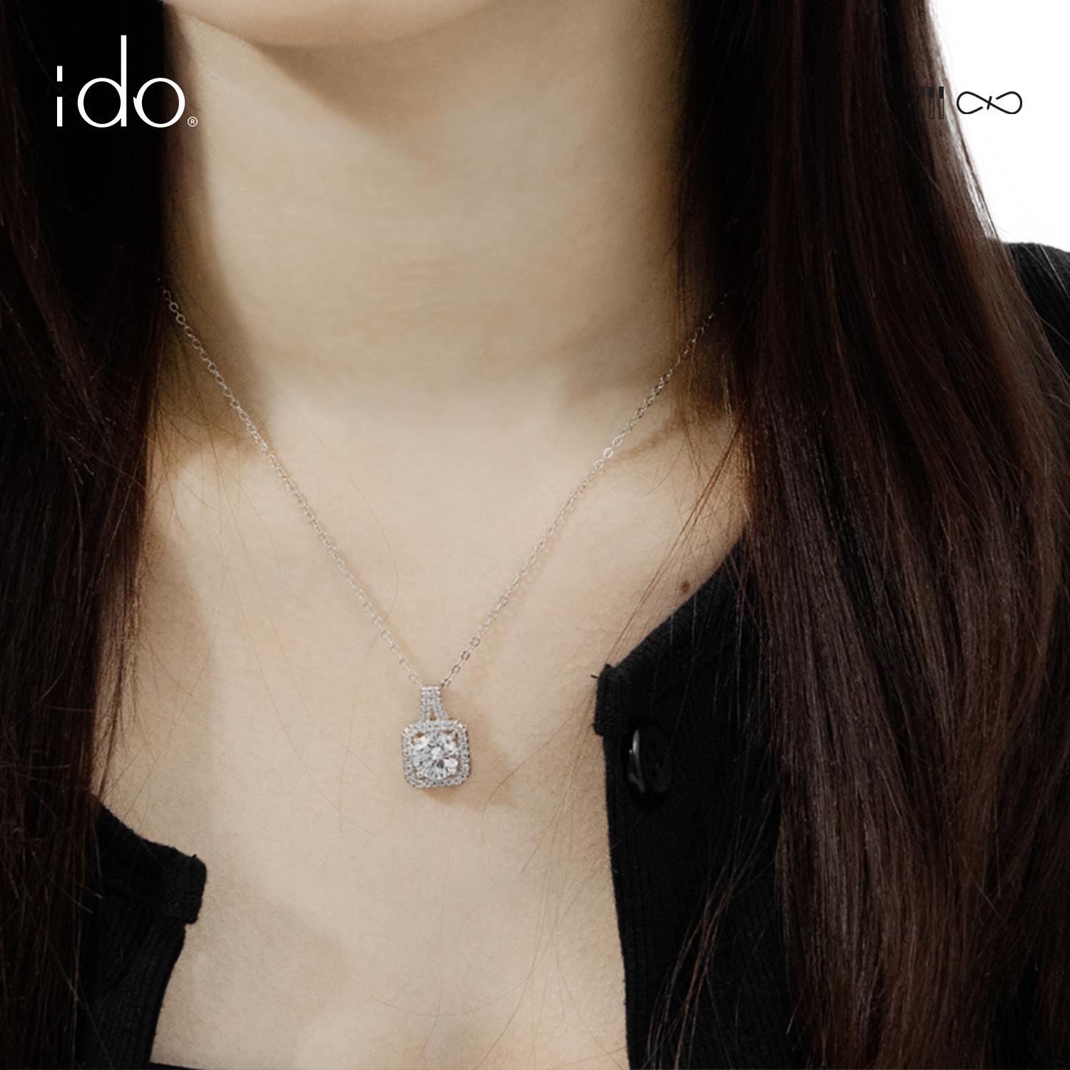 Princess Purse Necklace - N01 Silver 925 Moissanite