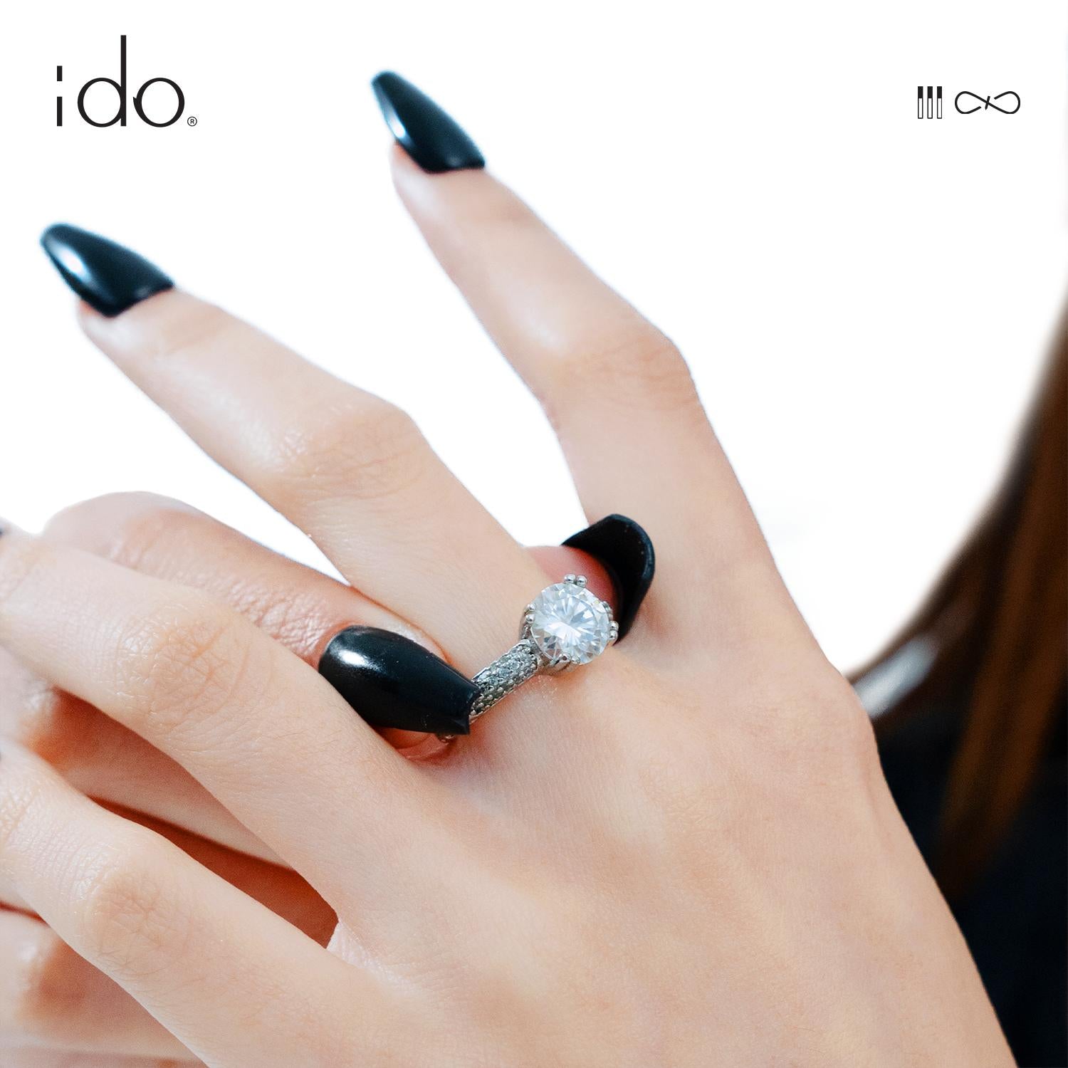 Moonlight Ring - R20 Silver 925 Moissanite