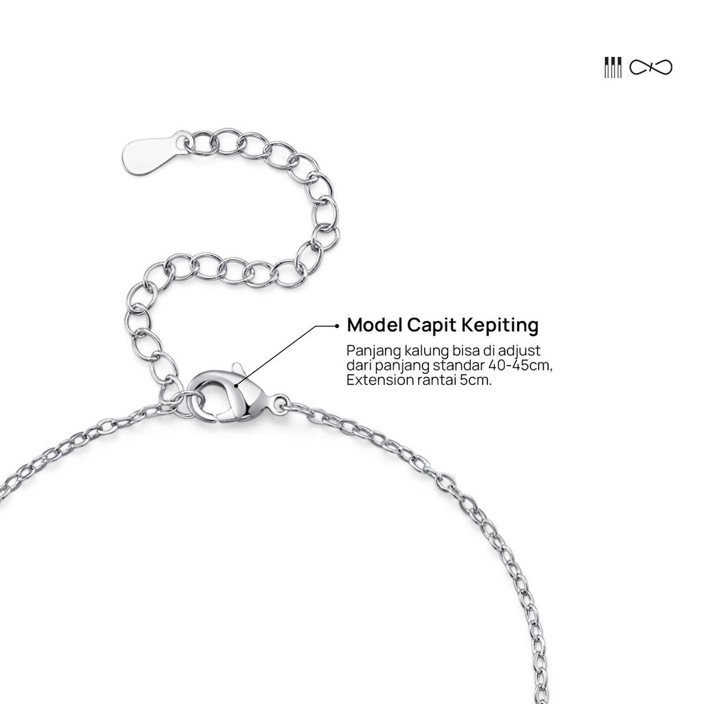 Femilist Necklace - N02 Silver 925 Moissanite